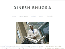 Tablet Screenshot of dineshbhugra.net